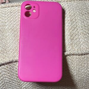 iPhone 11- Pink Silicone Phone Case